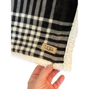 Cozy Winter Fall Ugg plaid black and white warm soft standard pillow case cover